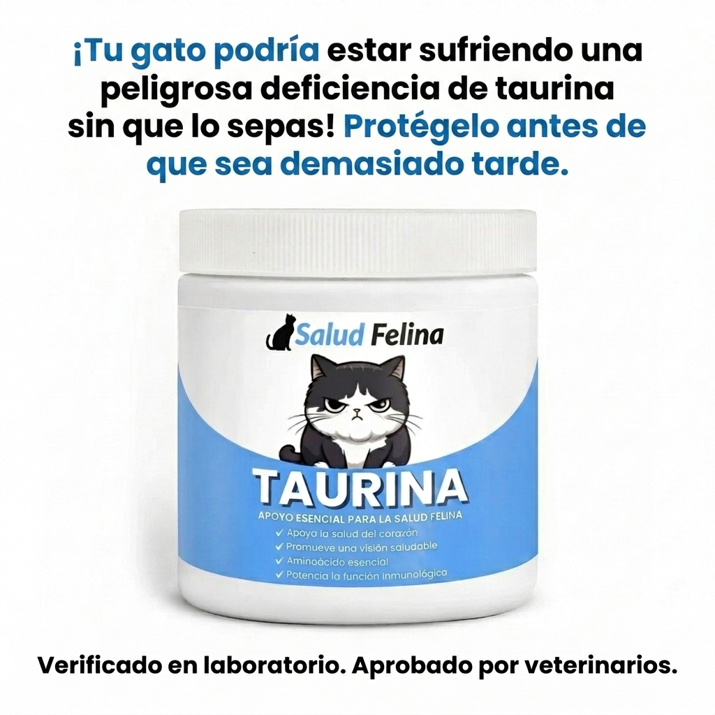 Protege el corazón, la visión y el bienestar de tu gato todos los días con Taurina de SaludFelina™