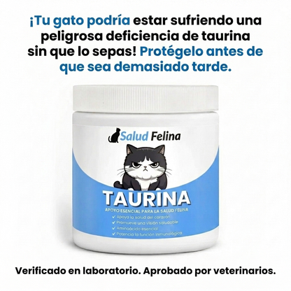 Protege el corazón, la visión y el bienestar de tu gato todos los días con Taurina de SaludFelina™