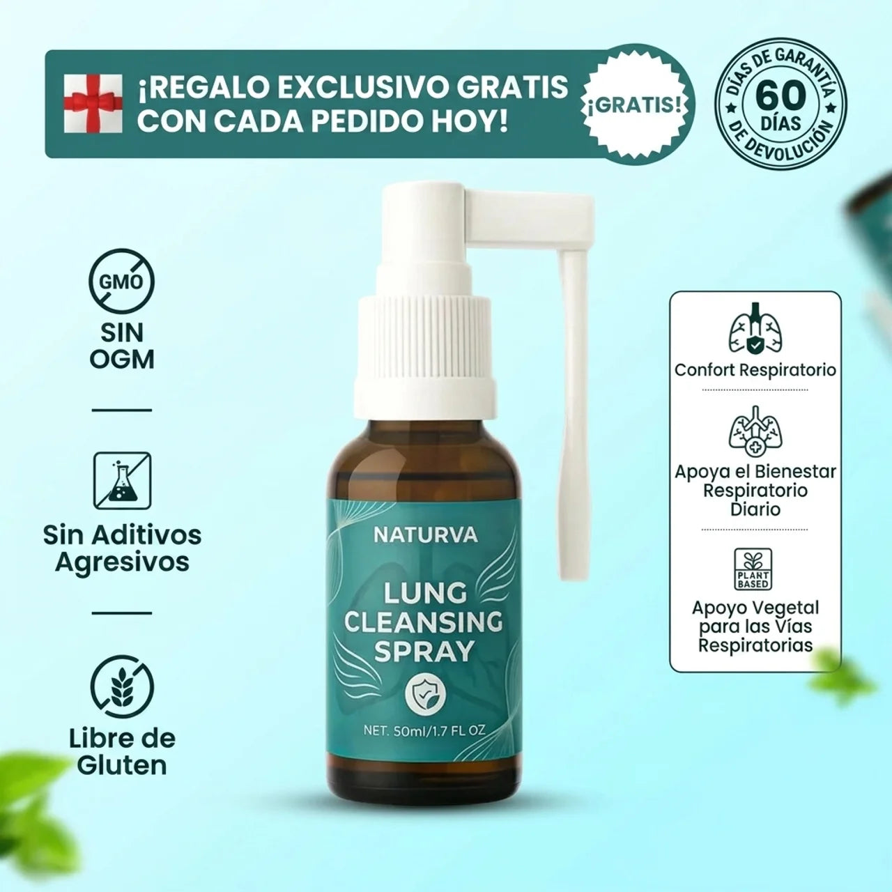Spray limpiador pulmonar Naturva