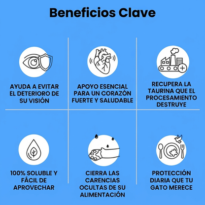Protege el corazón, la visión y el bienestar de tu gato todos los días con Taurina de SaludFelina™