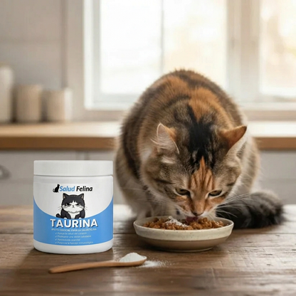 Protege el corazón, la visión y el bienestar de tu gato todos los días con Taurina de SaludFelina™