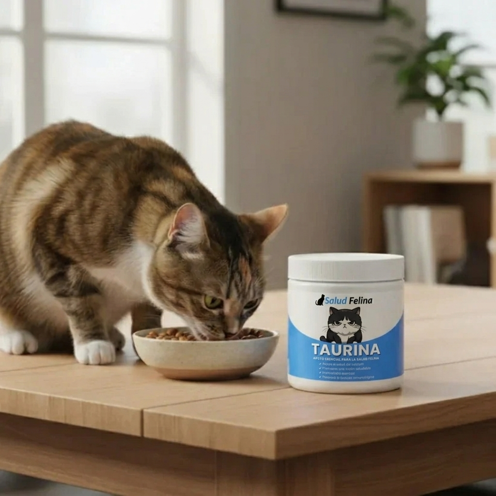 Protege el corazón, la visión y el bienestar de tu gato todos los días con Taurina de SaludFelina™