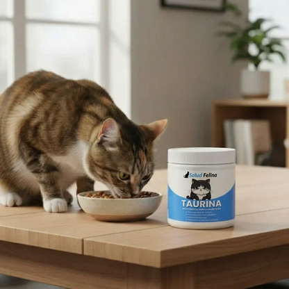 Protege el corazón, la visión y el bienestar de tu gato todos los días con Taurina de SaludFelina™