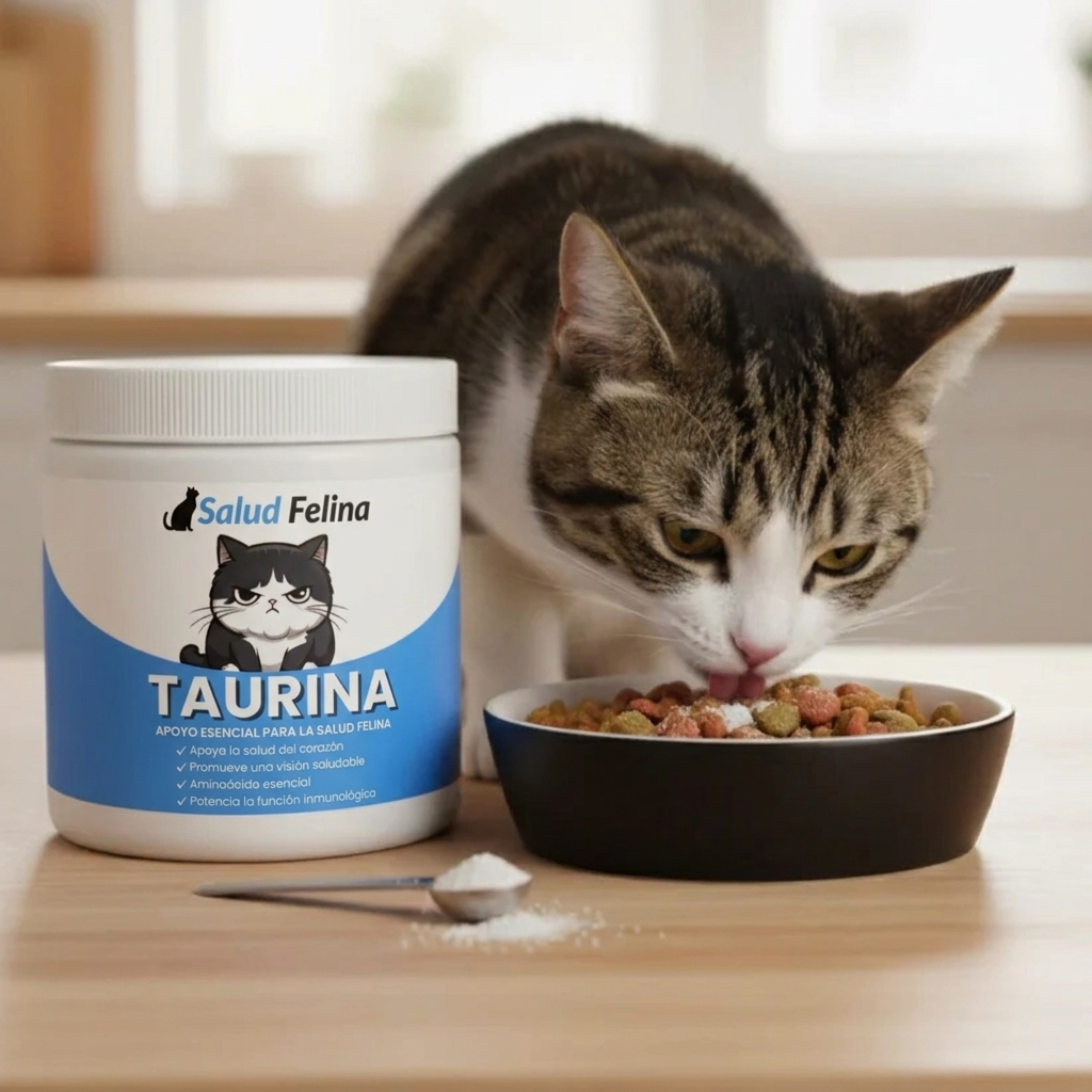 Protege el corazón, la visión y el bienestar de tu gato todos los días con Taurina de SaludFelina™