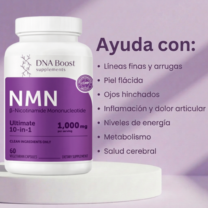 NMN Complex 10 en 1  Complejo antienvejecimiento  | 60 Cápsulas